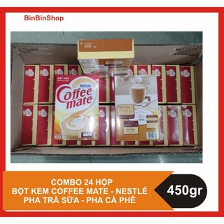 Combo 24 Hộp Bột kem coffee mate 450gram - Nestle. Pha trà sữa, cà phê