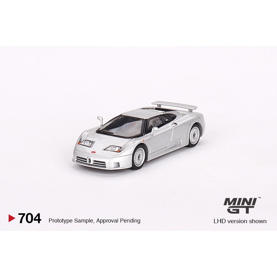 MÔ HÌNH 1:64 MINI GT - Bugatti EB110 GT Grigio Chiaro