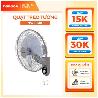 Quạt treo tường 2 dây nanoco model nwf1611