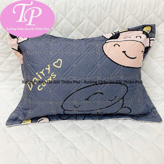 Vỏ + Ruột Gối Đầu Bông Hạt Cao Cấp Vỏ Trần Bông Dày Dặn ( 1 Chiếc )