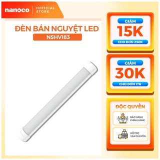 Đèn bán nguyệt led nanoco 6 tấc/ 1.2m - 18w/ 36w - ánh sáng trắng, trung tính, vàng