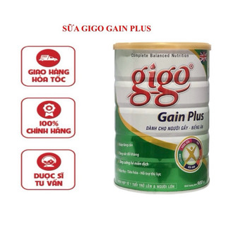 Sữa bột Gigo gain plus 900g - dành cho người gầy và biếng ăn