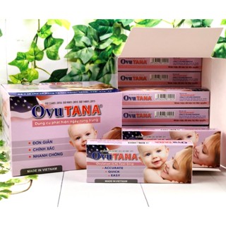 Hộp 12 Que canh rụng trứng OVUTANA, test thử trứng nhanh, tìm thời điểm trứng rụng - Que thử rụng trứng T