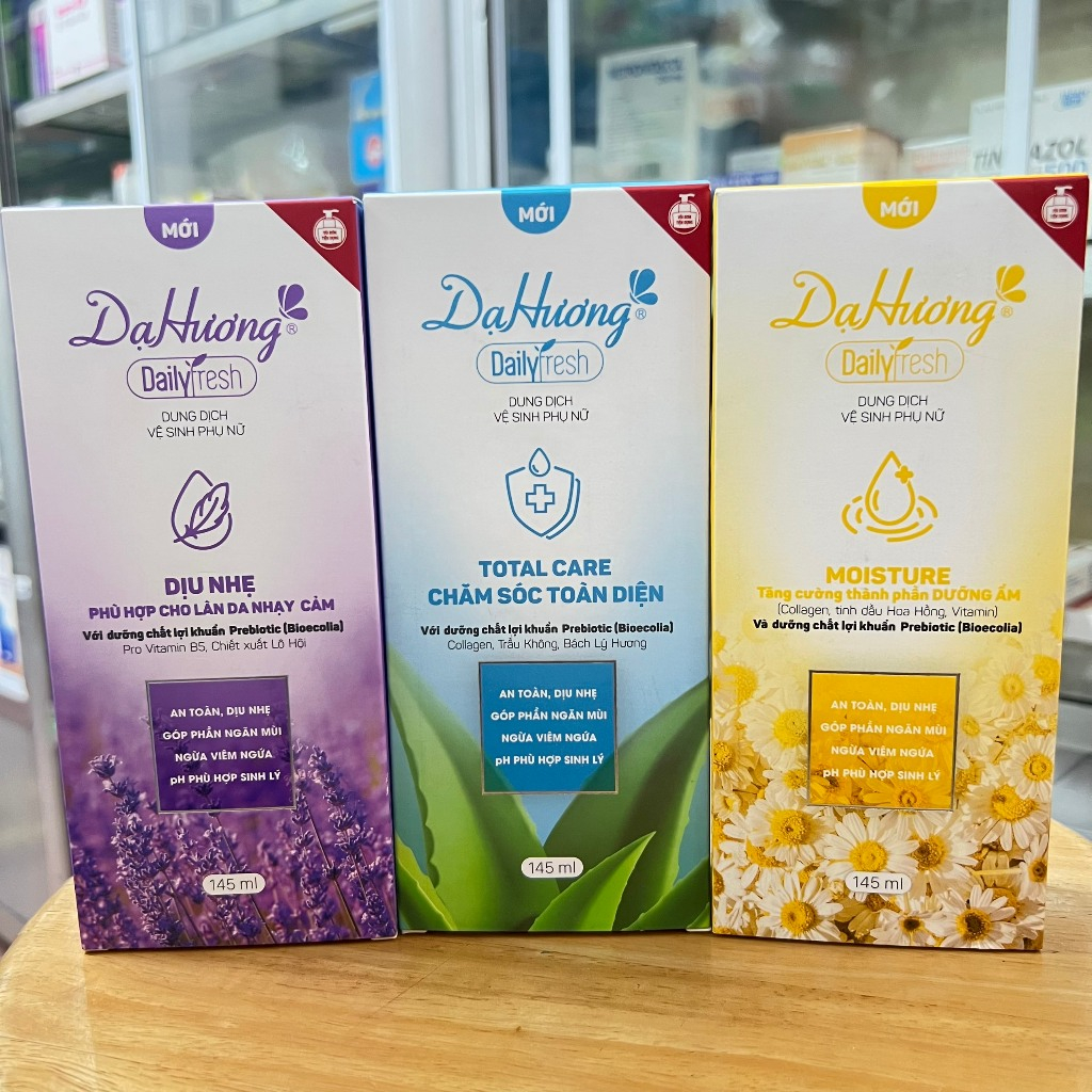 Dung dịch vệ sinh phụ nữ Dạ Hương Daily Fresh Mới - Chai 145ml