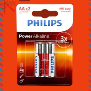 Pin AA VỈ 2 viên Alkaline philips LR6P2P