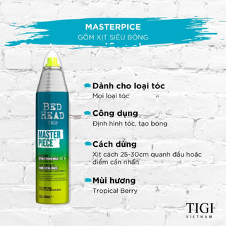 [MẪU MỚI NHẤT] GÔM XỊT GIỮ NẾP TẠO PHỒNG TIGI BEDHEAD MASTERPIECE HAIRSPRAY 340ML