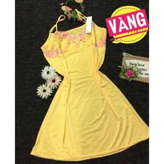 Đầm ngủ thun lạnh 2 dây phối ren