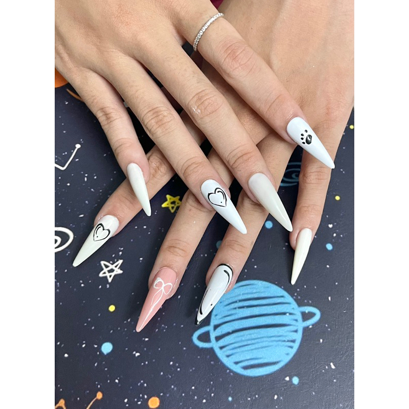 Nailbox vẽ thiết kế style Hàn Quốc xinh iu