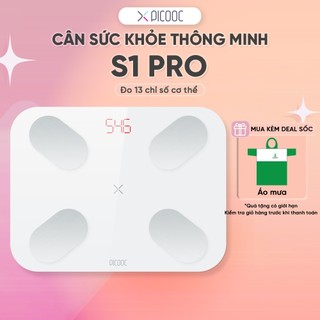 Cân Điện Tử Thông Minh PICOOC S1 Pro_Phiên Bản Quốc Tế _ Đo 13 chỉ số cơ thể _ Bảo Hành 12 tháng