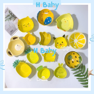 Combo Bát Sứ Chén Sứ Ăn Dặm Màu Vàng ☘Freeship☘ Tự Chọn
