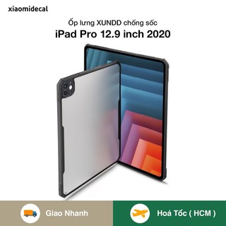 Ốp lưng XUNDD iPad Pro 12.9 inch 2020 mặt lưng trong, viền TPU chống sốc