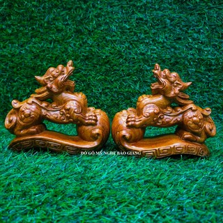 Cặp tỳ hưu gỗ hương mẫu mới