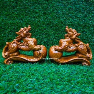 Cặp tỳ hưu gỗ hương mẫu mới
