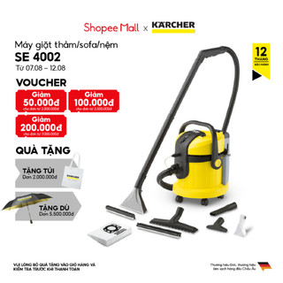 Máy làm sạch thảm, ghế sofa, nệm và hút bụi đa năng Karcher SE 4002 công suất trên 1000 watts