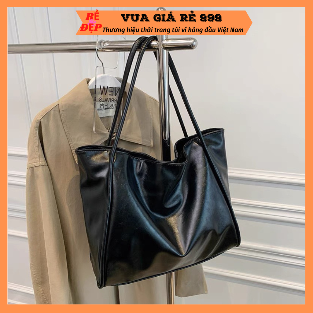 Túi xách nữ đeo vai da trơn dáng tote công sở vừa laptop đi làm đi chơi thời trang hàn quốc DC271