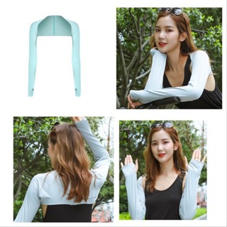 Găng tay chống nắng liền vai, ống tay chất thun lạnh mềm mát chống tia UV, chống bụi GT01