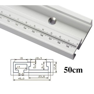 Thanh ray trượt bàn cưa in thước đo 40-50-60-80-100-122CM
