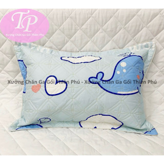 Vỏ Gối Đầu Cotton Poly Mềm Mịn Trần Bông Dày Dặn Dặn ( 1 Chiếc ) KT : 45cm x 65cm