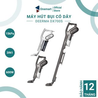 [HỎA TỐC HN] Máy hút bụi cầm tay DX700S Deerma lực hút mạnh 15kPa hút sạch bụi mịn, Máy hút bụi gia đình có dây 2in1