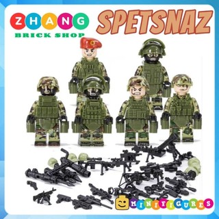 Đồ chơi Xếp hình Lực lượng đặc nhiệm Spetsnaz Alpha Nga tinh nhuệ Minifigures Tbstoy Tbs41-46