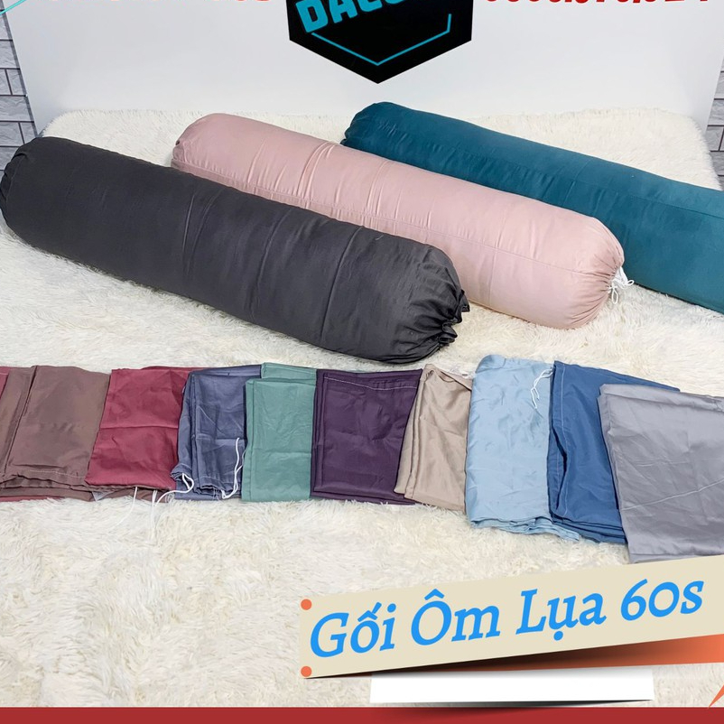 Gối Ôm Dài 💞FREESHIP💞 35x100cm Chất Liệu Lụa Cao Cấp