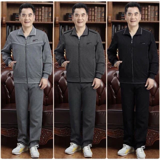 Bộ Nỉ Nam Trung Niên Hàng Quảng Châu Chất Dày Dặn K Xù Lông Mềm Mịn+ẢNH THẬT