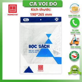 Bọc sách , bọc vở cấp 1 cấp 2 Hồng Hà ( tập 10 cái)
