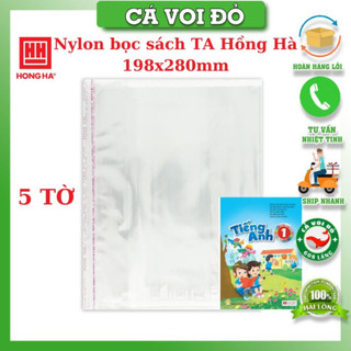 Bọc sách , bọc vở cấp 1 cấp 2 Hồng Hà ( tập 10 cái)