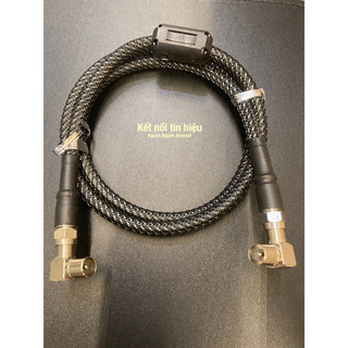 Dây anten TV 2 đầu vuông góc DIY - Cáp angten TV Đầu thu DVB. Dây nối tường ra tivi chống nhiễu cao cấp. truyền hình cáp