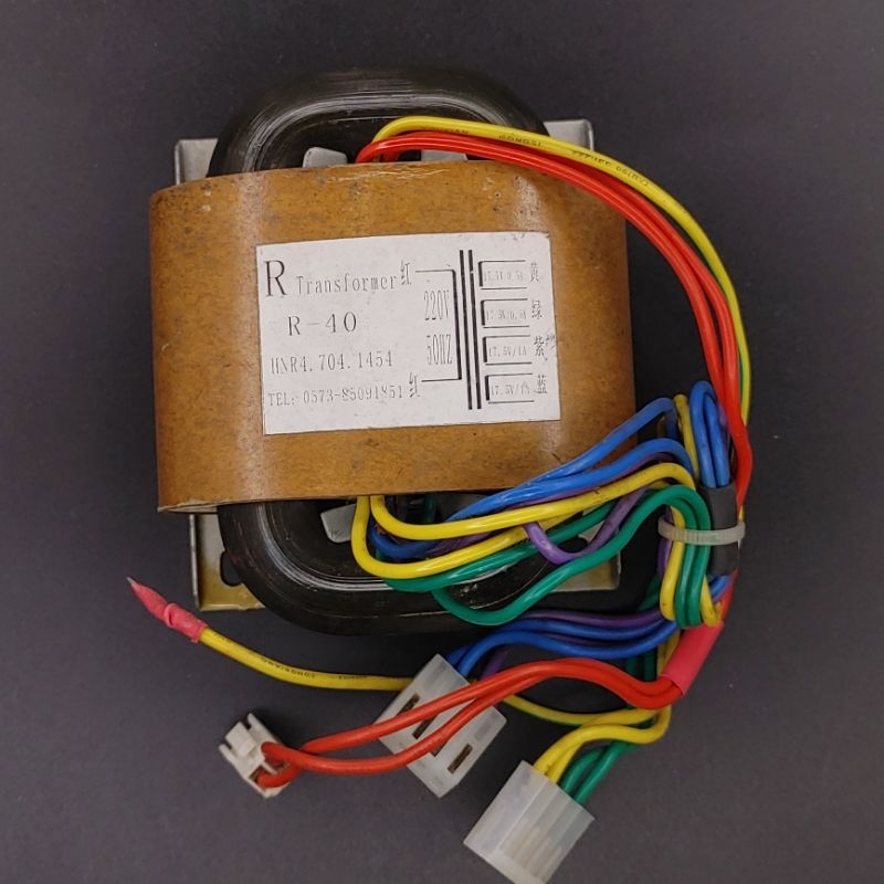 Biến áp Rcore, R Core tháo máy Input 220VAC, Output 17.5V x4