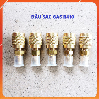 Đầu sạc gas R410 Hongsen đầu đực 1/4, đầu cái 5/16 [LOẠI TỐT] Đầu nạp gas R410 - Chuyển dây gas R22 sang R410