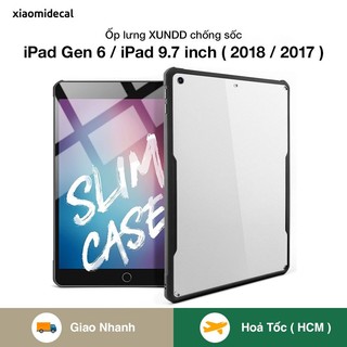 Ốp lưng XUNDD iPad Gen 6 / iPad 9.7 inch ( 2018 / 2017 ) chống trầy, viền TPU chống sốc, mặt lưng trong