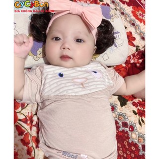 Mũ Nón Turban Tóc Giả Cho Bé Gái Màu Hồng Da Chất Vải Cotton Co Giãn Nhiều Kiểu