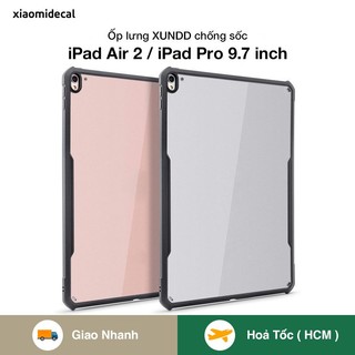 Ốp lưng XUNDD iPad Air 2 / iPad Pro 9.7 inch chống trầy, viền TPU chống sốc, mặt lưng trong