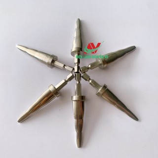 Mũi nóng ống đồng bằng máy khoan phi 6 - 10 - 12
