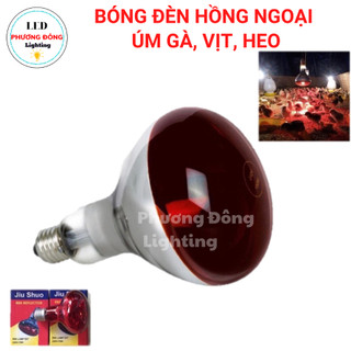 [HCM] Bóng Đèn Hồng Ngoại Dành Cho Sưởi Ấm Gà, Vịt, Heo 45W 75W 100W 150W 175W 200W 250W