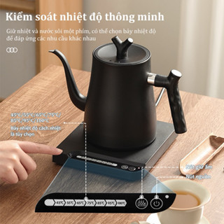 Ấm siêu tốc thông minh điều chỉnh nhiệt độ - cổ ngỗng - 1000ML