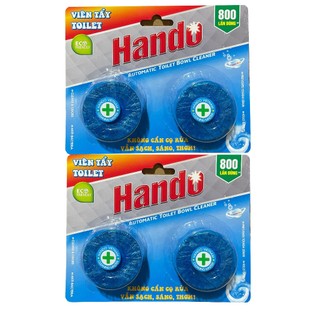 [HOT] Bộ 2 vỉ 4 viên tẩy bồn cầu Hando RCB117