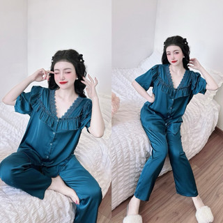 Đồ bộ Latin phối ren Bigsize 50-100kg mềm rũ mát lạnh