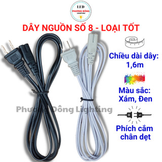 Dây nguồn số 8 loại tốt dây dài 1,6m - dây loại rẻ dài 1m