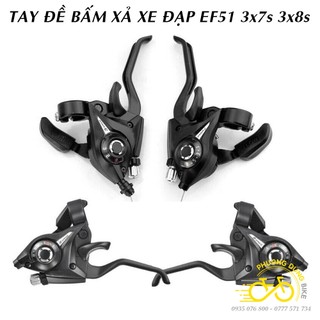 Tay đề xe đạp ST EF51  3x7 3x8 Speed