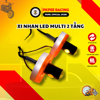 Xi Nhan Led Mẫu Multi 2 Tầng Có Long Đền Led Gắn Nhiều Loại Xe Phụ Kiện PKPEE