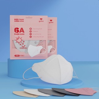 [100 CHIẾC] Khẩu trang chống nắng 6A Gumi Mask 4 lớp kháng khuẩn kiểu dáng thời trang