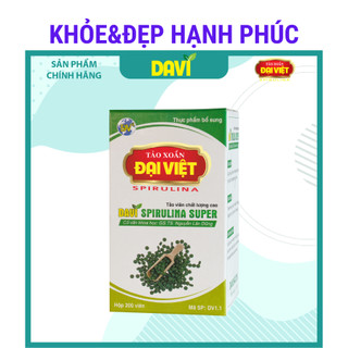 Thực phẩm bổ sung Davi Spirulina Super – 200 viên/hộp