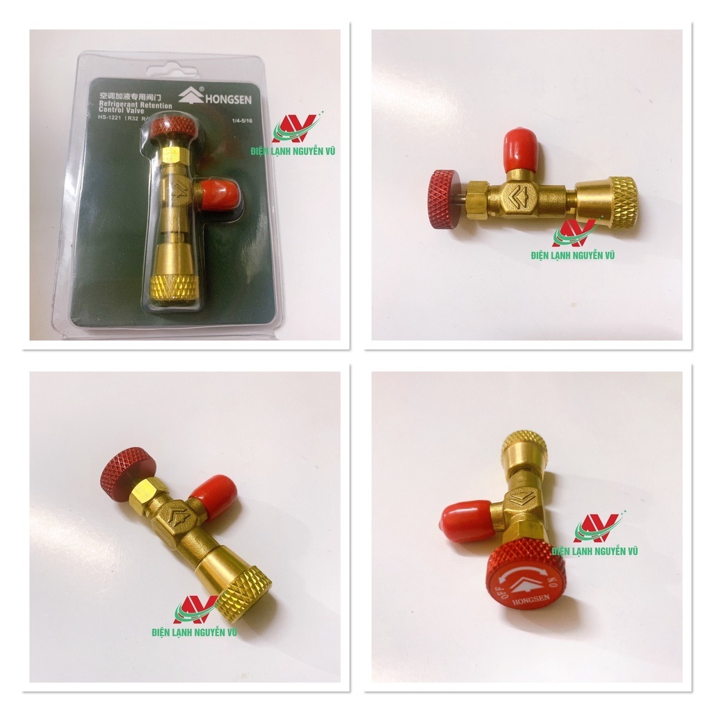 Van khoá gas chống bỏng Hongsen gas R410 - R32