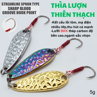 Mồi Thìa Lượn Thiên Thạch Gắn Lưỡi BKK Chuyên Câu Lure Cá Chày ,Mương Suối,Rô Phi,...