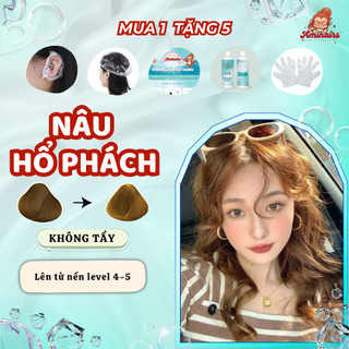 Nâu hổ phách , thuốc nhuộm tóc tại nhà nâu hổ phách amihairs, thuốc nhuộm tóc chất lượng cao