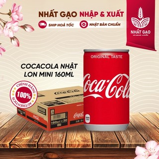 Nước ngọt có ga Cocacola Nhật Bản Lon mini 160ml, vị thanh không quá ngọt nhưng ga cực mạnh