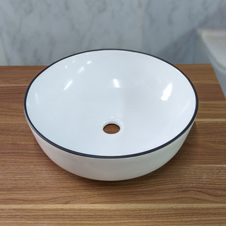 Chậu rửa mặt - Lavabo tròn đặt bàn cao cấp (KT 41x41cm)