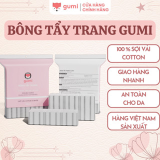Bông tẩy trang 222 miếng Gumi chất liệu Cotton